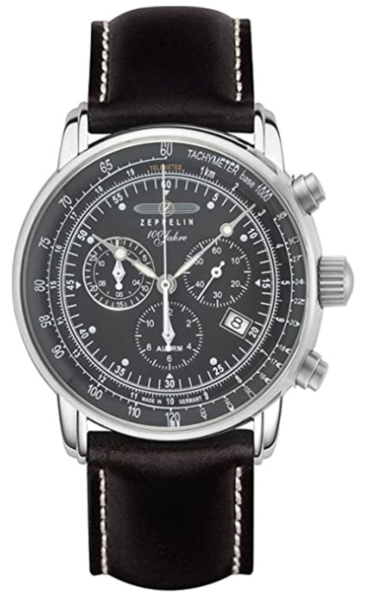 Zeppelin Chronographe Ã  quartz 100 ans (42 mm) cadran noir montre