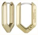 Olivia Burton Honeycomb Geo Gold Plated Hoop Earrings 24100613 - vista alternativa 2