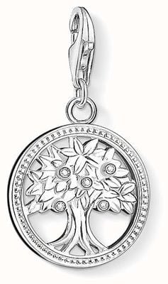 Thomas Sabo Tree Of Life Charm White 925 Sterling Silver/ Zirconia 1303-051-14