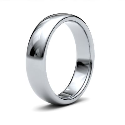 James Moore Wedding Rings | 9ct White Gold | 5mm | Medium | Premium Court | AG_5LMP-9W