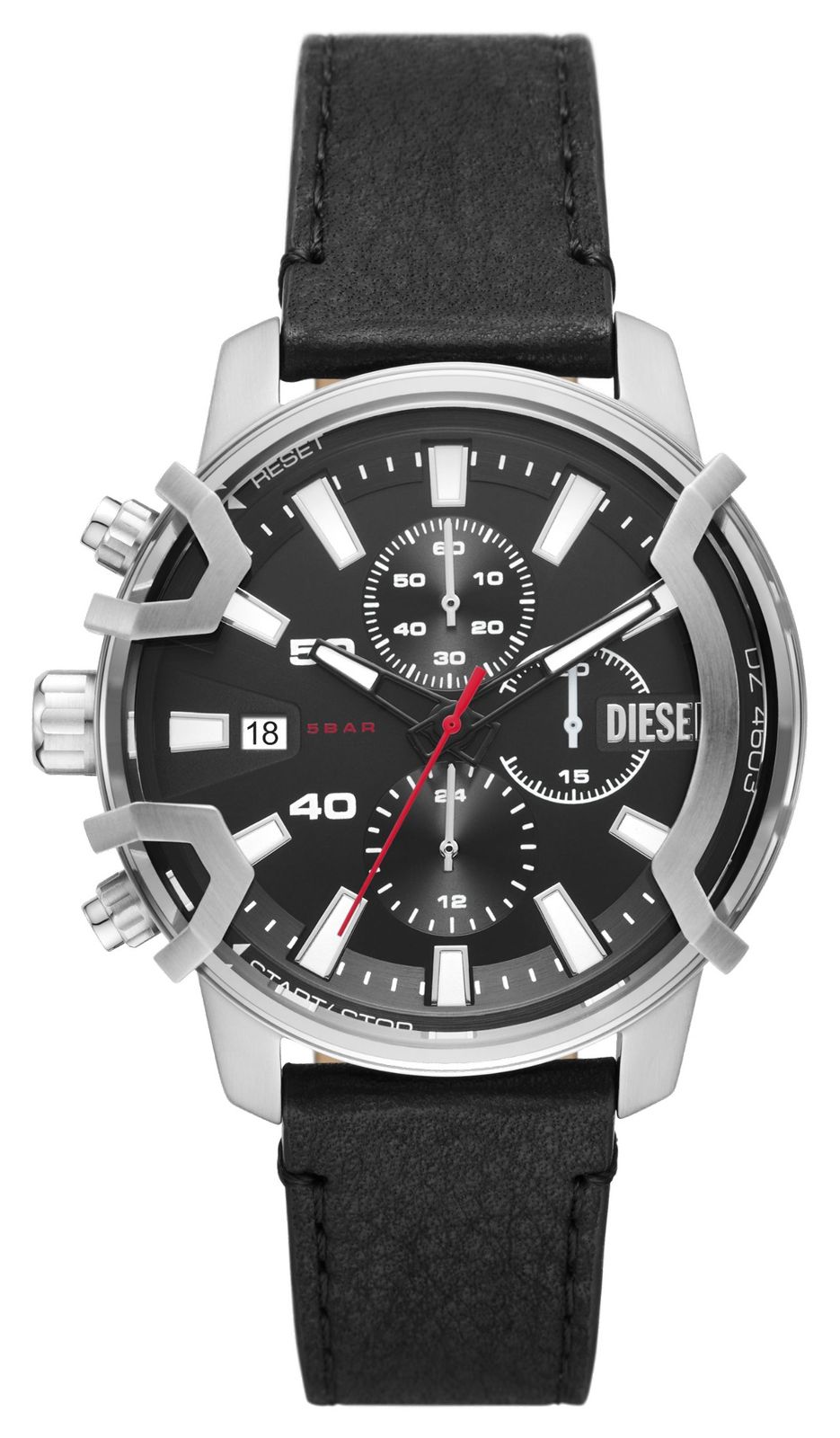 Diesel Chronographe griffÃ© | bracelet en cuir noir DZ4603 montre