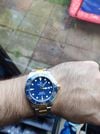 Customer picture of Certina Ds action diver 43mm powermatic 80 azul dois tons C0326072204100