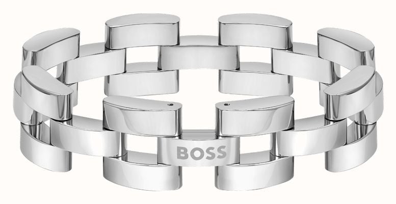 BOSS Jewellery Sway Stainless Steel Chain Logo Bracelet 1580511