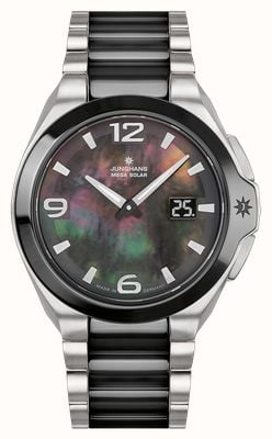 Junghans Spektrum Damen Radio-Controlled (35.6mm) Mother-of-Pearl Dial / Stainless Steel & Ceramic Bracelet 15/1500.44