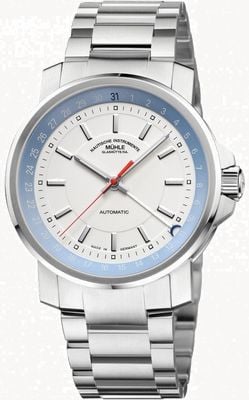 Mühle Glashütte 29er duży automatyczny zegarek zeigerdatum M1-25-32-MB