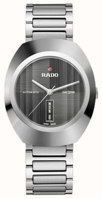RADO Diastar Original-Automatikuhr (38 mm), graues Zifferblatt / Edelstahl R12160103