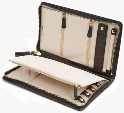 WOLF Caroline Large Black Jewellery Portfolio 324071