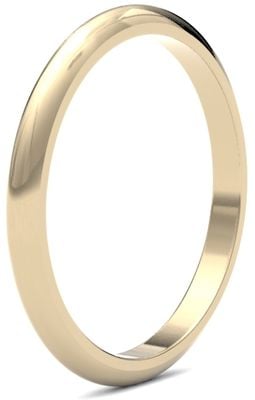 James Moore & Co | Ouro amarelo 9 quilates | 2 mm | pesado | tamanho D | ag_2lhd-9y AG_2LHD-9Y