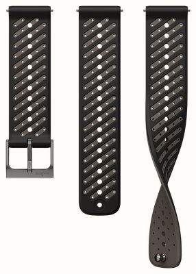 Suunto Bracelet en silicone noir intégral Athletic 8 - 22 mm (tailles S et M) - bracelet seul SS051213000