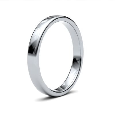 James Moore Wedding Rings | Palladium 500 | 3mm | Medium | Soft Court | AG_3LMS-PD5