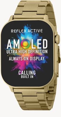 Reflex Active Series 29 Amoled Smart Calling Watch (36mm) Gold-Tone Stainless Steel Bracelet RA29-4084