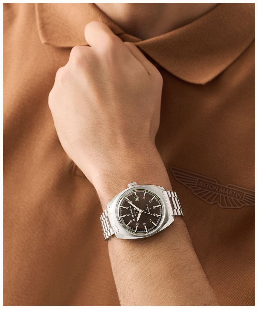 Aston Martin TS2 Timeless Automatic (41mm) Brown Sunray Dial / Stainless Steel Bracelet MTTS2S602 - alternative Ansicht 5