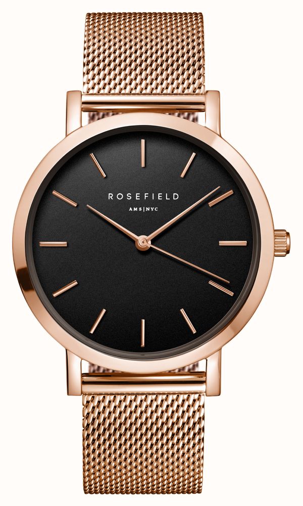 Rosefield Mercer Watch Mercer Black Mesh | Rosefield Official main image 4