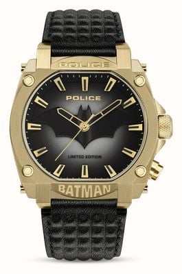 Police Forever batman edycja limitowana (45 mm) tarcza w kolorze grafitowym / pasek ze skóry w kolorze czarnym PEWGD0022602