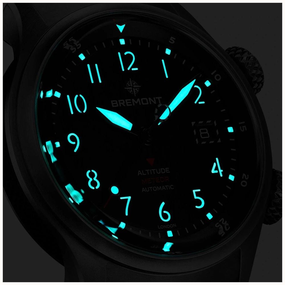 Bremont Altitude MB Meteor Automatic (42mm) Brushed Black Galvanic Metal Dial / Titanium Bracelet ALT42-MT-TI-BKBK-B - alternate view 5