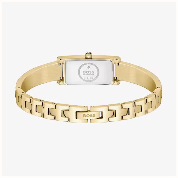 BOSS Lucy White Dial 15mm Ladies Gold Plated Watch 1502857 - vista alternativa 3