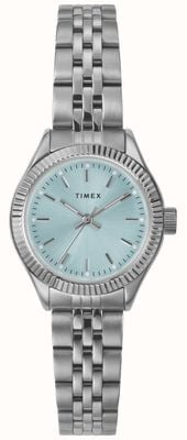 Timex Legacy Mini (25mm) Light Blue Sunray Dial / Stainless Steel Bracelet TW2W90700