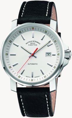 Mühle Glashütte 29er grand bracelet en cuir cadran blanc M1-25-31-LB