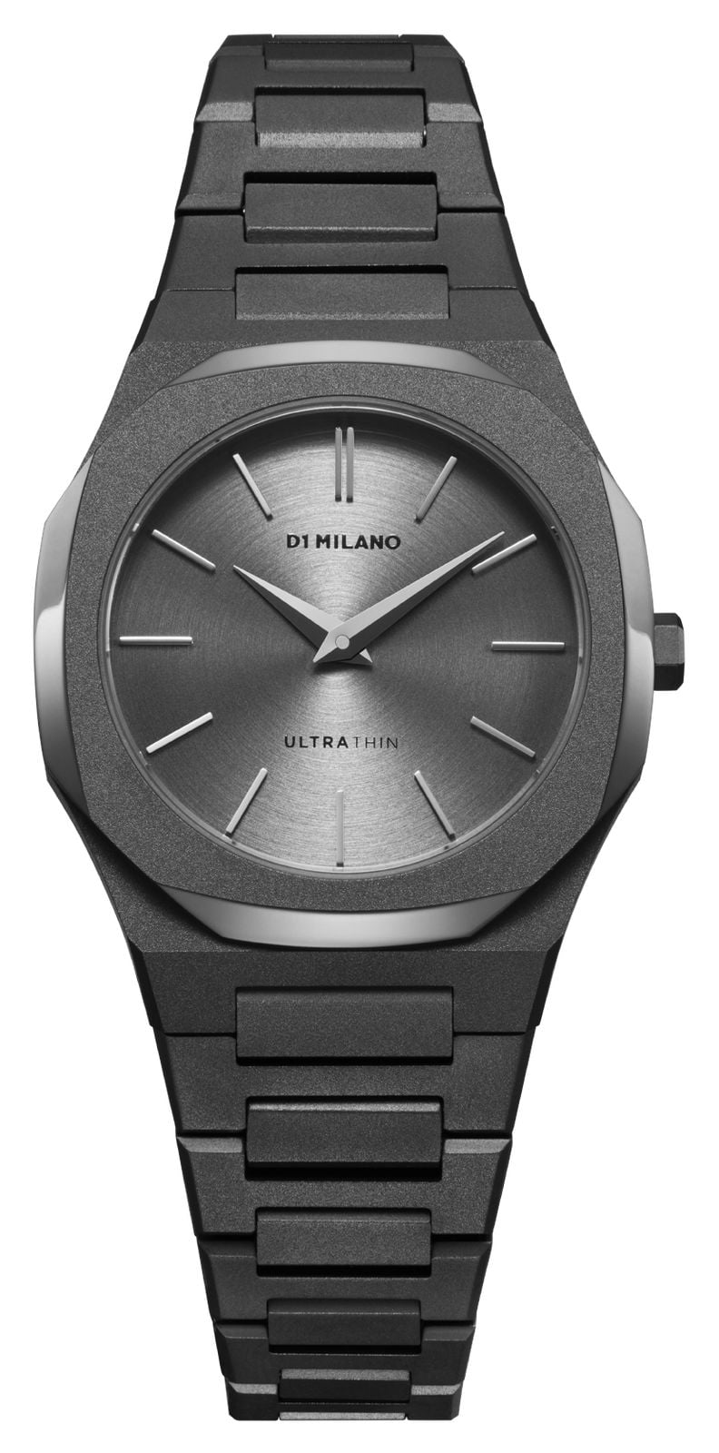 D1 Milano Cadran gris soleil ultra fin (30 mm) / bracelet en montre