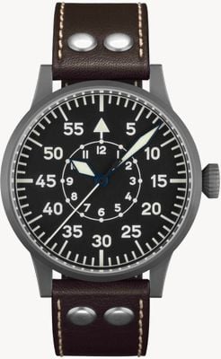 Laco Friedrichshafen Automatic (45mm) Black Dial / Brown Calf Leather Strap 861753