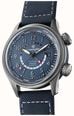 Bremont Altitude MB Meteor Time Zones Automatic (42mm) Brushed Blue Galvanic Metal Dial / Blue Leather Strap Watch ALT42-MT-Z-TI-BLBL-L-S - alternate view 2