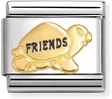 Nomination Classic Turtle Friends 18ct Gold Charm 030285/74