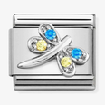 Nomination Classic Blue & Yellow Dragonfly Charm 330304/39