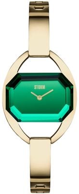 STORM Tulisa Gold Lazer Green (29 mm) grünes Zifferblatt / goldfarbenes Edelstahlarmband 47545/GD/GN