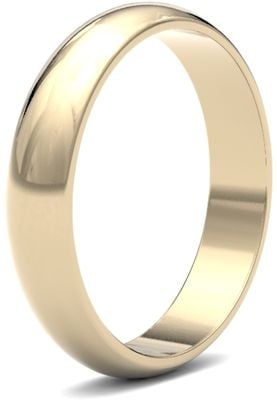 James Moore Wedding Rings | 9ct Yellow Gold | 4mm | Light | D-Shape | AG_4GLD-9Y