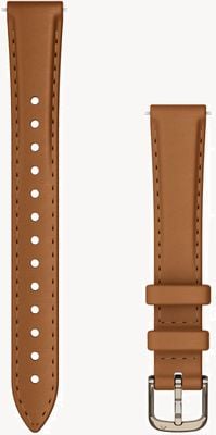 Garmin Lily 2 Bänder (14 mm), hellbraunes Leder, cremegoldene Hardware 010-13302-20