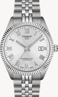 Tissot Cronometro automatico Ballade (39 mm) quadrante argento / bracciale in acciaio inossidabile T1564081103300