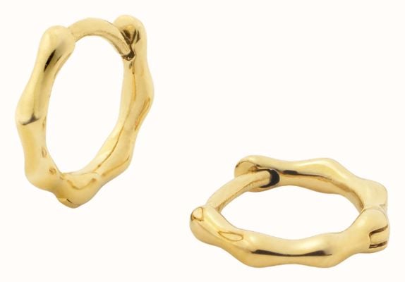 D.LOUISE Ladies Bamboo Huggies Hoop Earrings SKE-26