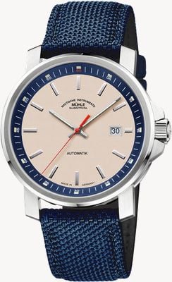 Mühle Glashütte 29er Big (42.4mm) Sand Dial / Blue Canvas Strap M1-25-36-CB