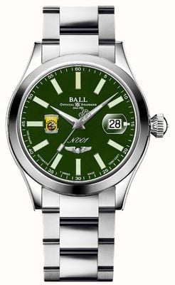 Ball Watch Company Engineer master ii doolittle raiders (40 mm) groene wijzerplaat / roestvrijstalen armband NM3000C-S1-GR