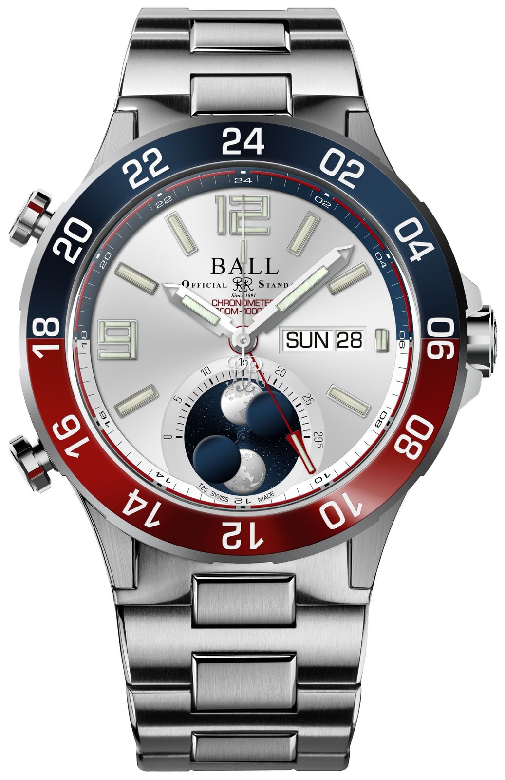 Ball Watch Company Roadmaster Marine GMT Mondphase (42 mm), uhr-image-132903