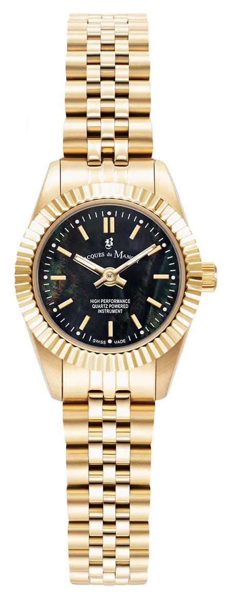 Jacques Du Manoir Mini Inspiration 22mm Black Motherof Watch Jacques Du Manoir Mini Inspiration 22mm Black Motherof Watch
