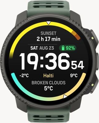 Suunto Vertical 2 Titan AMOLED Outdoor-Abenteueruhr (49 mm) Salbeigrün SS051209000