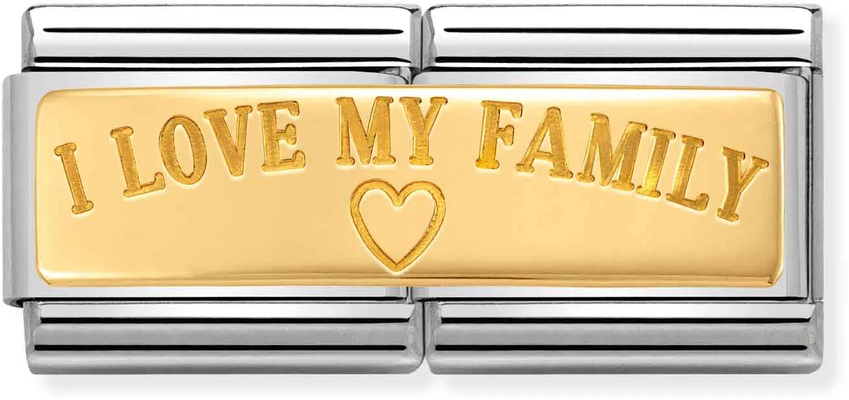 Nomination Classic I Love Family Steel Charm 030710/03