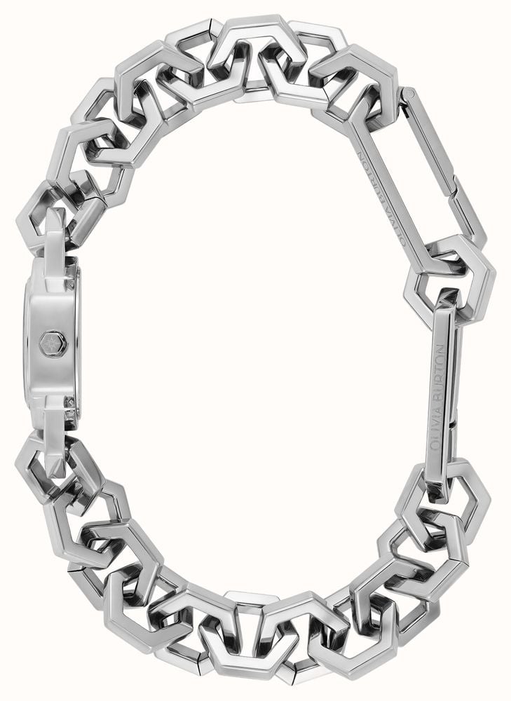Olivia Burton 20mm Hex Link Mini Silver Bracelet 24000393 - alternative Ansicht 3