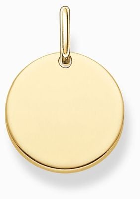 Thomas Sabo Small Disc Pendant Gold-Plated - Pendant Only LBPE0001-413-12