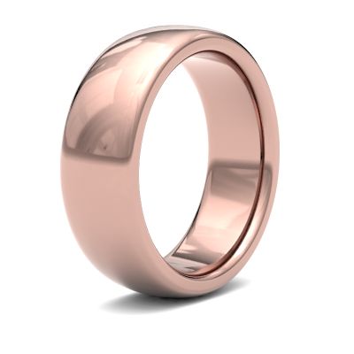 James Moore Wedding Rings | 9ct Rose Gold | 7mm | Heavy | Premium Court | AG_7LHP-9R