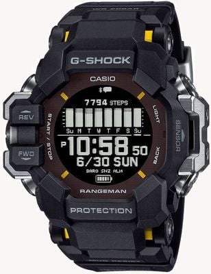 Casio Master of G Rangeman GPR-H1000 Tough Solar HR GPS – Schwarz GPR-H1000-1ER