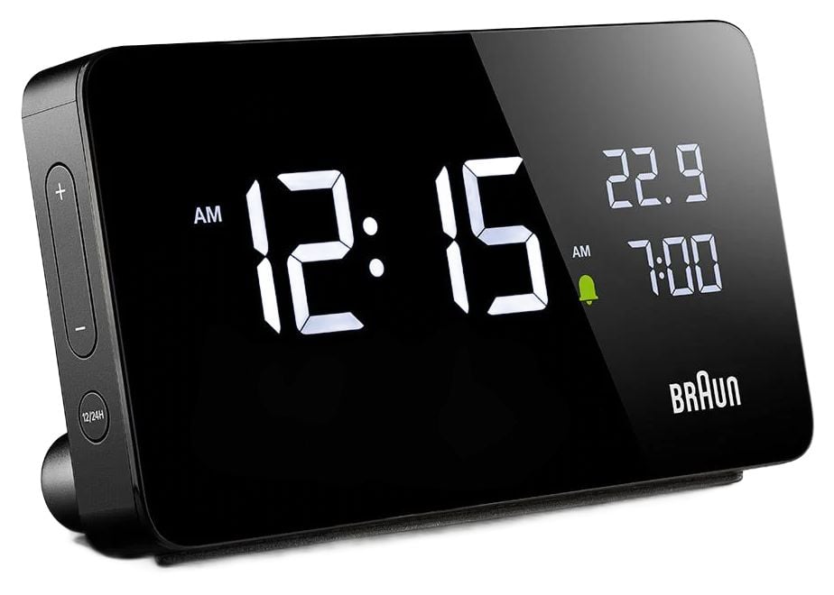 Braun RÃ©veil numÃ©rique rectangulaire LCD BC20 - noir - L montre