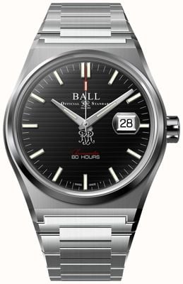 Ball Watch Company Roadmaster m perseverer (43 mm) esfera negra / brazalete de acero inoxidable NM9352C-S1C-BK