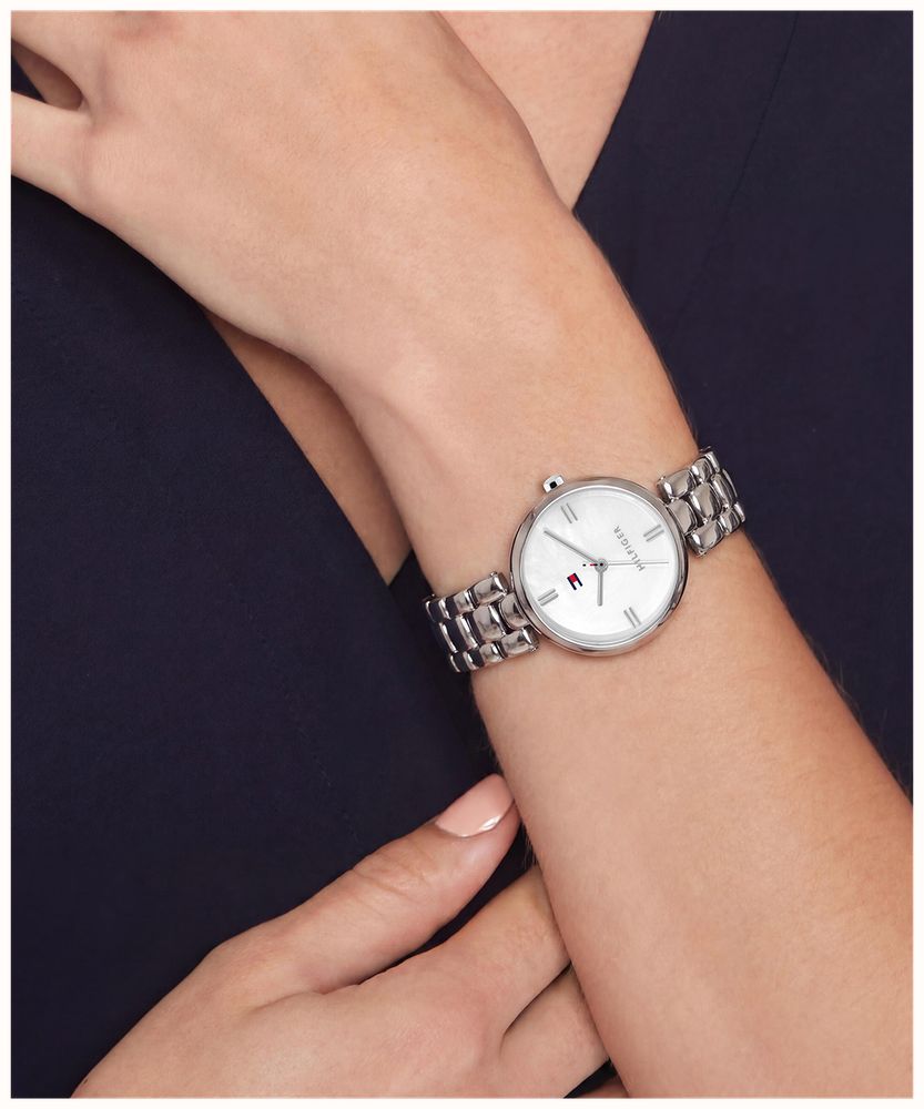 Tommy Hilfiger Annie Stainless Steel White Mother of Pearl Dial Watch 1782929 - autre vue 4