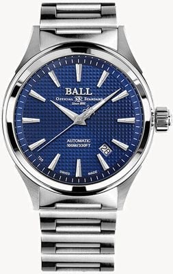 Ball Watch Company Feuerwehrsieg | Stahlarmband | Clous de Paris blau NM2098C-S5J-BE