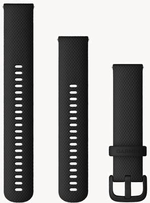 Garmin Quick Release Strap (20mm) Black Silicone / Black Hardware - Strap Only 010-13021-03