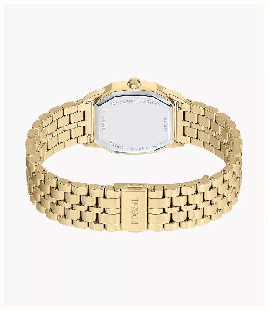 Fossil Harlow 33 mm Three-Hand Gold-Tone Stainless Steel Watch FS6223 - alternatieve weergave 4