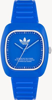 Adidas Синий циферблат Retro Wave Two (37 мм) / синий ремешок из био-ПУ AOSY24530
