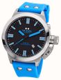 TW Steel Canteen Automatic (45mm) Black Dial / Blue Silicone Strap Watch CS130